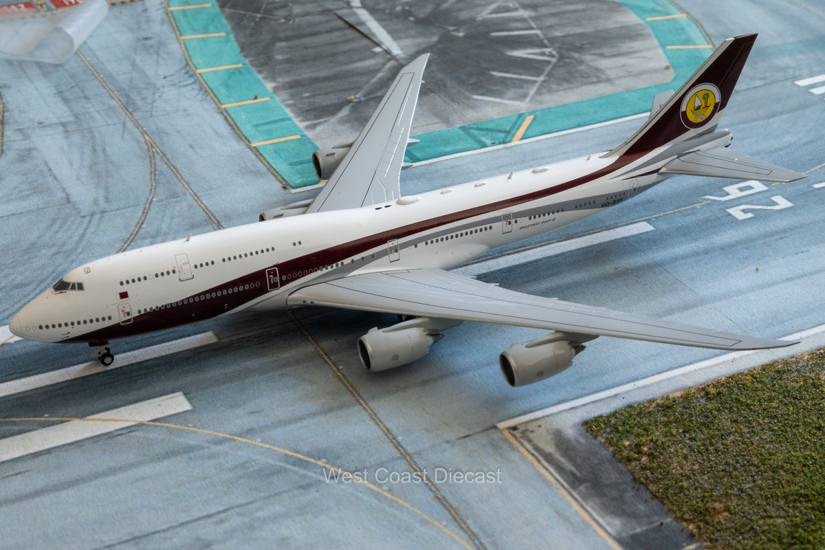 JC Wings Worldwide Aircraft Holding Boeing 747-8 BBJ VQ-BSK – West