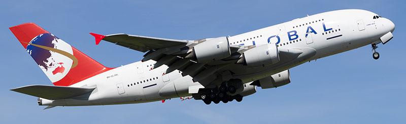 2025 AV400 Global Airlines Airbus A380 9H-GLOBL – West Coast