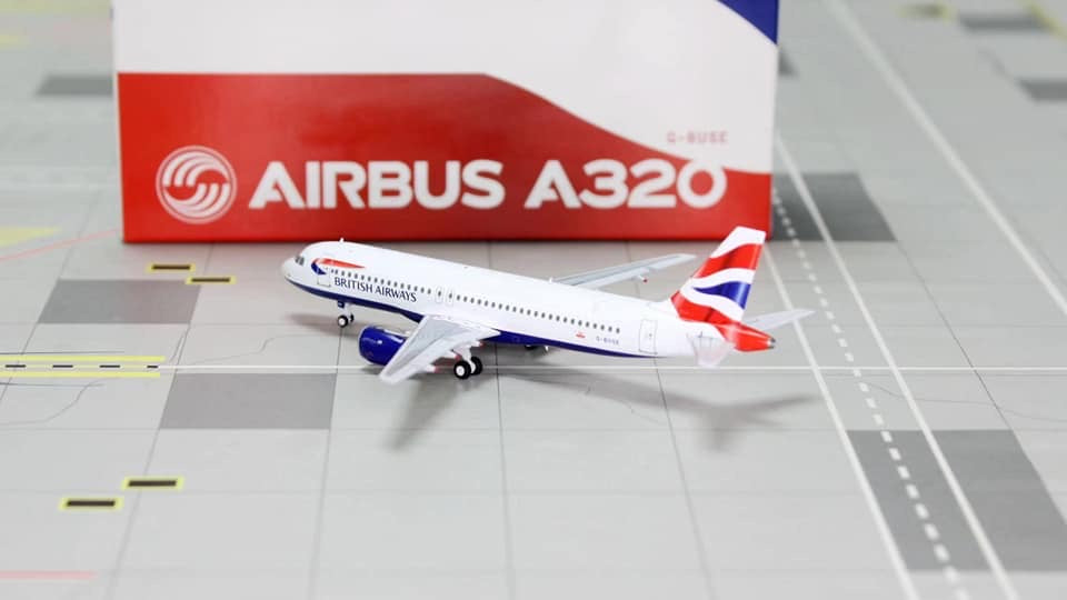 C Models British Airways Airbus A320-100 “Union Flag” G-BUSE