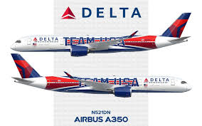 May Release Phoenix Models Delta Airbus A350-900 "Team USA" N521DN - Pre Order