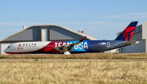 October 2025 Release Phoenix Models Delta Airbus A350-900 “Team USA" N531DN - Pre Order