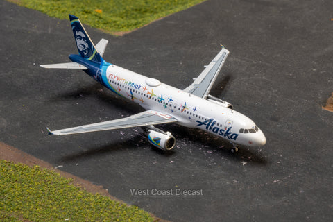November Release NG Models Alaska Airlines Airbus A320-200 “Fly With Pride Livery” N854VA