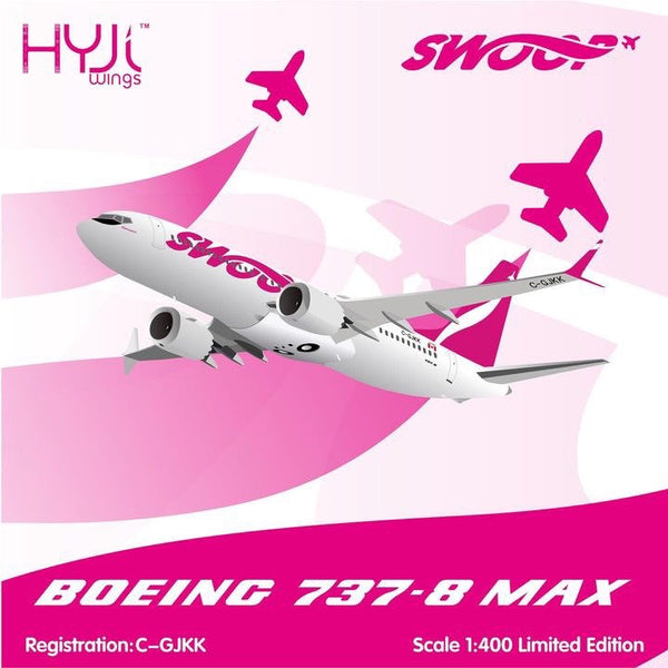ボンキュート HYJL Wings Swoop Boeing 737 MAX 8 C-GJKK – West Coast Diecast LTD