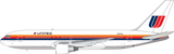 December 2025 Release V1 Models United Airlines Boeing 767-200 "Saul Bass/City Of Chicago" N606UA