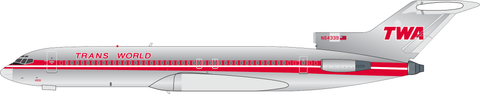 December 2025 Release V1 Models Trans World Airlines Boeing 727-200 "Chrome Livery" N64339 - Pre Order