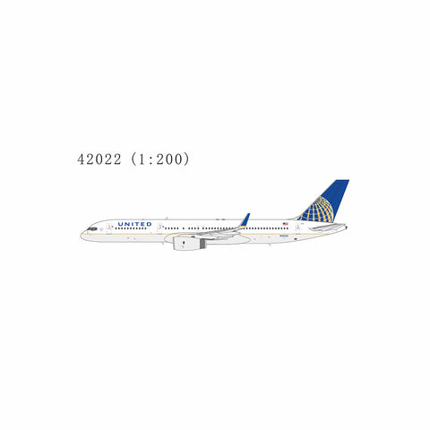 April Release NG Models United Airlines Boeing 757-200/w “Merger Livery" N12125 - 1/200 - Pre Order