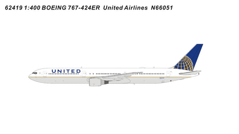 June Release Panda Models United Airlines Boeing 767-400ER “Merger Livery” N66051 - Pre Order