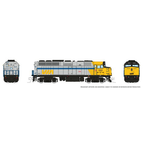 Rapido Trains N Rebuilt F40PH-2D (DC/DCC/Sound): VIA Rail - Original Scheme - Pre Order