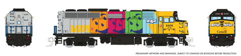 Rapido Trains N Rebuilt F40PH-2D (DC/DCC/Sound): VIA Rail - Kool Aid #6406 - Pre Order