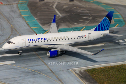 October 2025 Release Gemini 200 United Express Embraer E175 “Evo Blue” N606UX