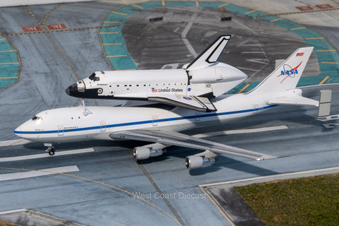 March Release Patriot Model NASA Shuttle Carrier Boeing 747-100 SCA N905NA with Space Shuttle Endeavour “Interactive Landing Gear”