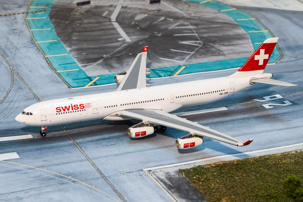 SWISS A340-300 スイス航空 エアバス ph 1:400 Phoenix Models Swiss Airlines Airbus A340-300 HB-JMB – West Coast