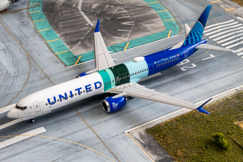 September Release NG Models United Airlines Boeing 737 MAX 10 "ecoDemonstrator Explorer" N27602 - 1/200