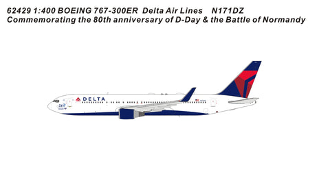 December Release Panda Models Delta Airlines Boeing 767-300ER N171DZ "Commemorating the 80th anniversary of D-Day & the Battle of Normandy" - Pre Order