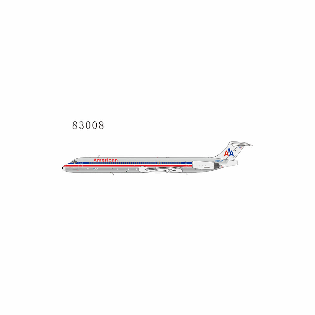 June 2025 Release NG Models American Airlines MD-82 N236AA (black nose ...