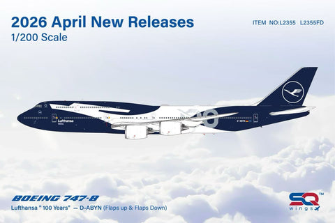April Release JC Wings Cargolux Boeing 747-8F 