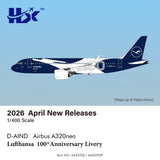 HX/YY Wings April 2026 Release Lufthansa Airbus A320neo "100th Anniversary" D-AIND