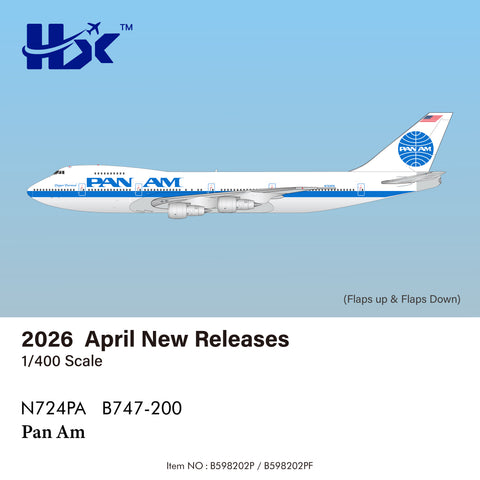 HX/YY Wings April 2026 Release Pan Am Boeing 747-200 