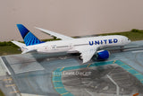 March 2025 Release Gemini Jets United Airlines Boeing 787-8 Dreamliner “Evo Blue” N26902 - 1/200