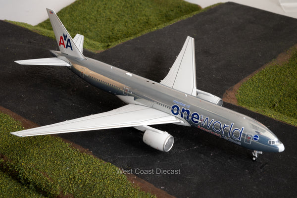 お取り寄せ商品】1/400 777-200ER アメリカン航空「ワンワールド塗装機」