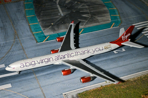 Gemini Jets Virgin Atlantic Airbus A340-600 “A BIG VIRGIN ATLANTIC THANK YOU” G-VNAP