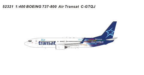 September Release Panda Models Air Transat Boeing 737-800 C-GTQJ - Pre Order