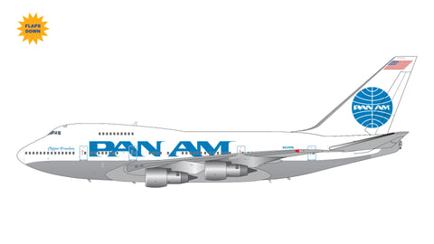 February 2025 Release Gemini Jets Pan American World Airways (Pan Am) B747SP N531PA billboard titles (flaps down) - 1/200 - Pre Order