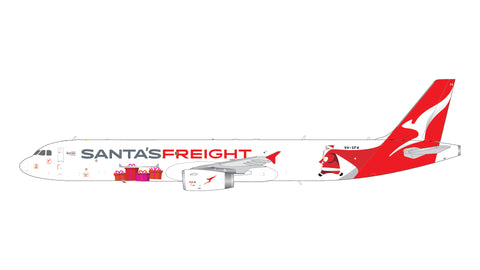 November 2025 Release Gemini 200 Qantas Freight Airbus A321P2F “Santa’s Freight” VH-XF4 - 1/200 - Pre Order
