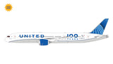 January 2026 Release Gemini Jets United Airlines Boeing 787-9 Dreamliner "Evo Blue/100 Years" N61101