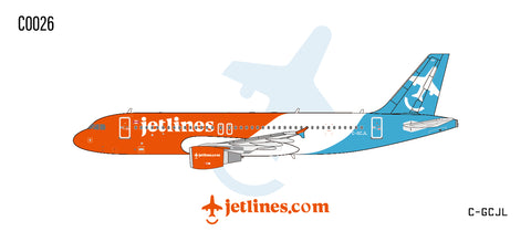 C Models Jetlines Airbus A320-200 C-GCJL - Pre Order