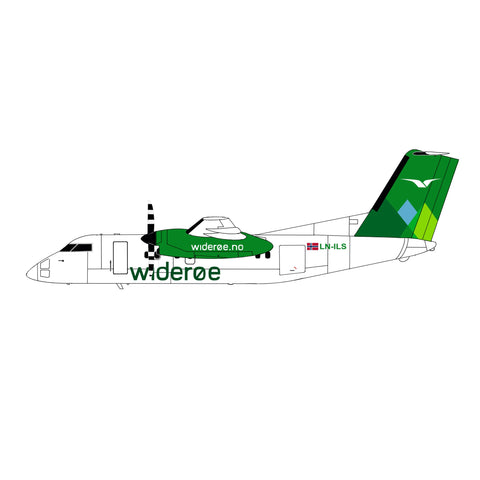 June 2025 Release 3D Design Deck Wideroe Bombardier Dash 8-Q100 LN-INS - 1/200 - Pre Order