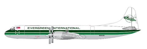 2025年2月発売 JC Wings Evergreen International Lockheed L-188A(F) Electra N5535 - 予約注文