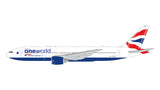 *LAST ONE* July Release Gemini Jets British Airways Boeing 777-200ER “Oneworld” G-YMMR