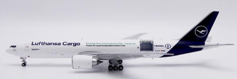 July 2025 Release JC Wings Lufthansa Cargo Boeing 777F "Flying into the future CO2-neutral""Interactive Series" D-ALFK - Pre Order