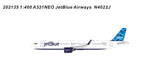 パンダモデル ジェットブルー エアバス A321neo 「ストリーマー」 N4022J